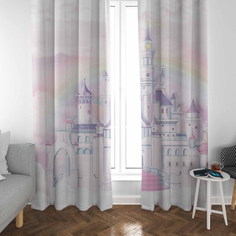 Princesa castelo berçário cort - Baby Nursery Blackout Curtains avaliação e preço
