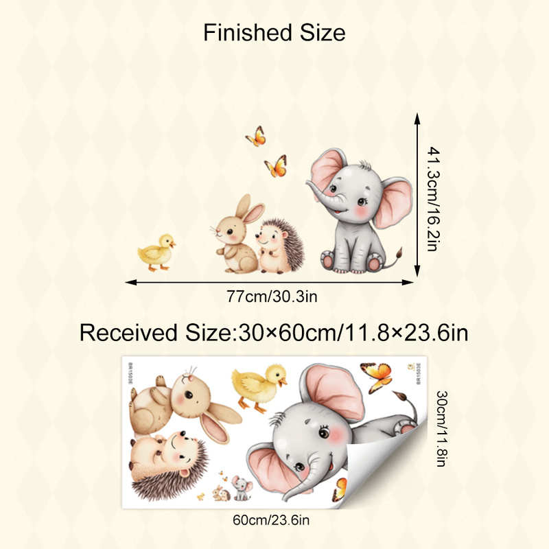 Adesivo de parede de animal de - Baby Nursery Wall Decals avaliação e preço