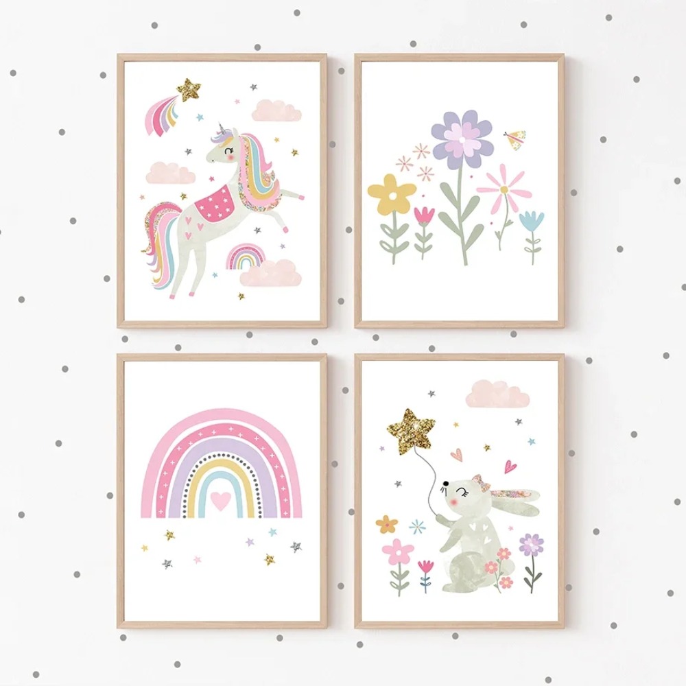 Arte de Parede para Quarto de  - Baby Nursery Decor Girl avaliação e preço