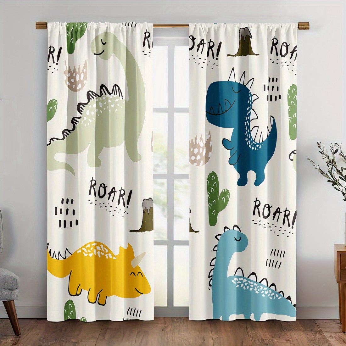 Cortinas de Dinossauro em Esti - Blackout Curtain Nursery avaliação e preço