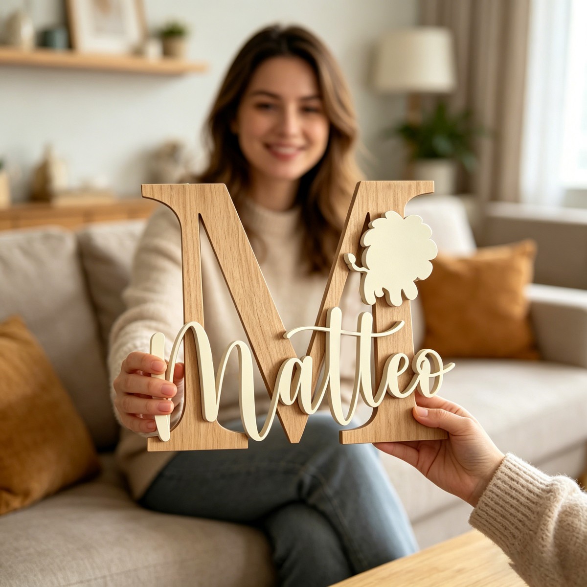 Placa de Nome de Leão Personal - Baby Nursery Home avaliação e preço