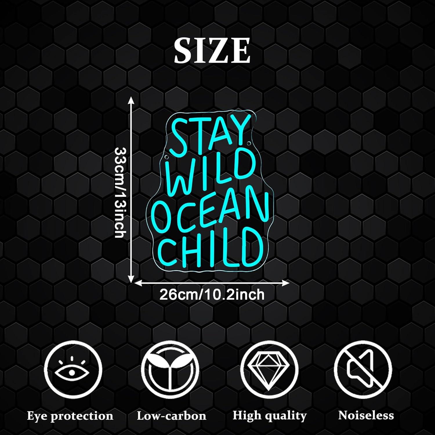 Letreiro Neon 'Stay Wild Ocean - Baby Nursery Usa avaliação e preço