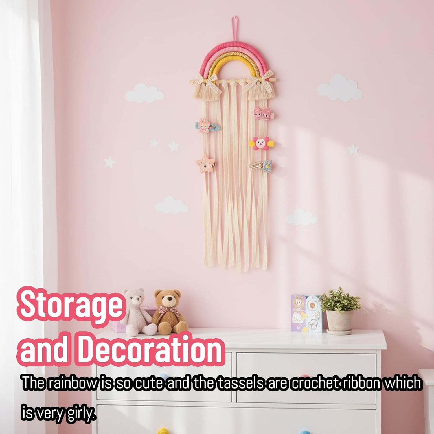 Suporte de Parede Arco-Íris em - Baby Nursery Decor Girl avaliação e preço