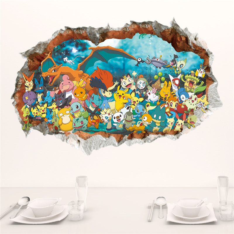 Desenhos animados Pokémon Pika - Baby Nursery Wall Decals avaliação e preço