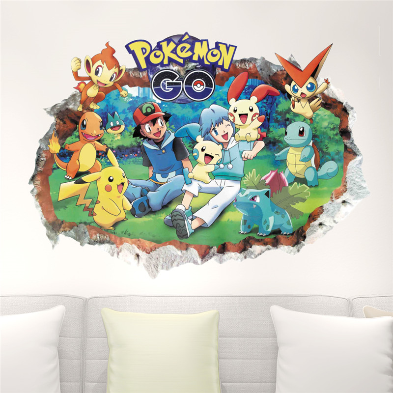 Desenhos animados Pokémon Pika - Baby Nursery Wall Decals avaliação e preço