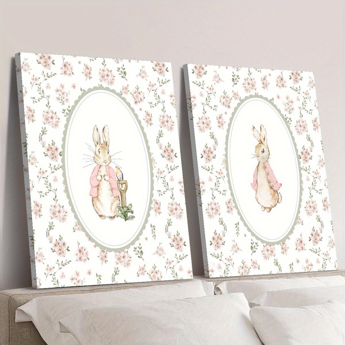 Conjunto de 2 Peças: Arte em T - Baby Nursery Decor Girl avaliação e preço
