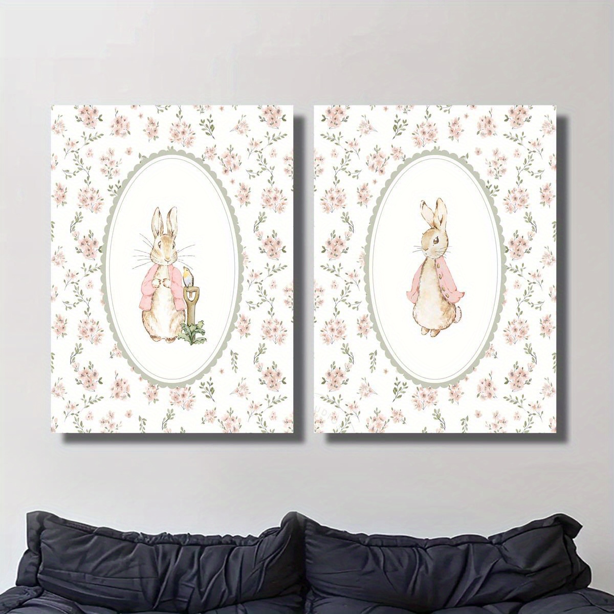 Conjunto de 2 Peças: Arte em T - Baby Nursery Decor Girl avaliação e preço