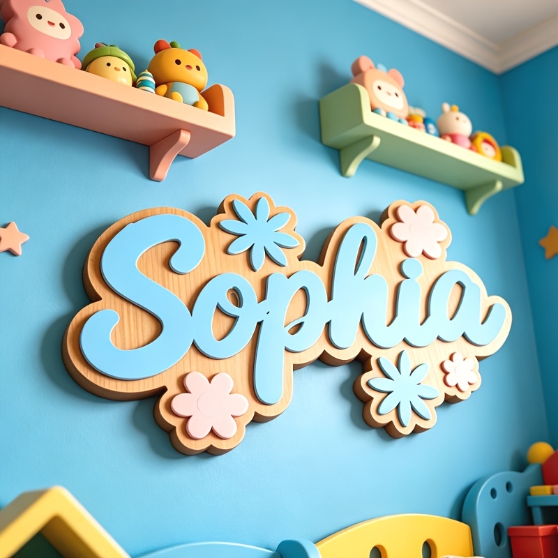 Placa de Porta Personalizada c - Baby Nursery Name Sign avaliação e preço