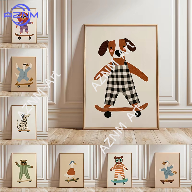 Pôster Engraçado de Animais Sk - Baby Nursery Home avaliação e preço