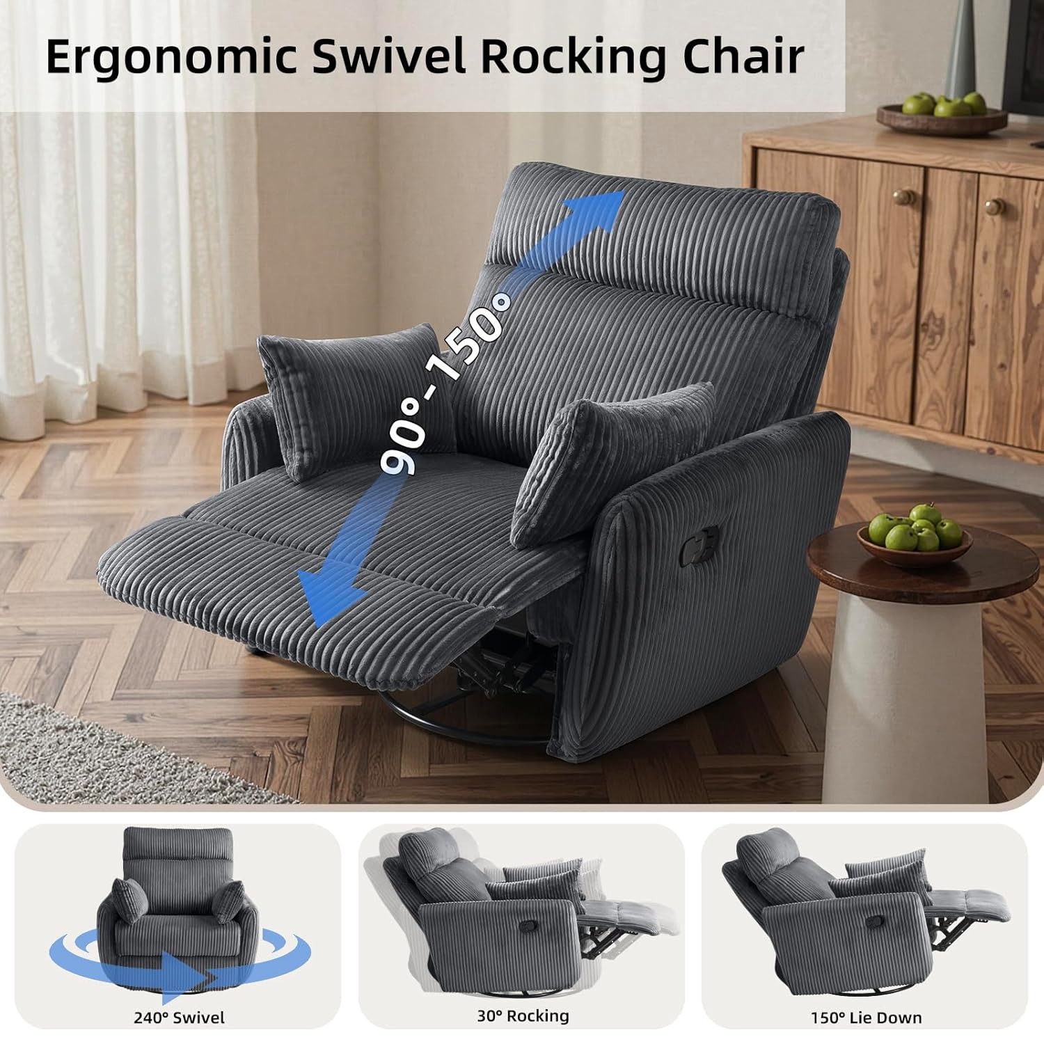 # Cadeira Reclinável Giratória - Rocking Chair Nursery avaliação e preço