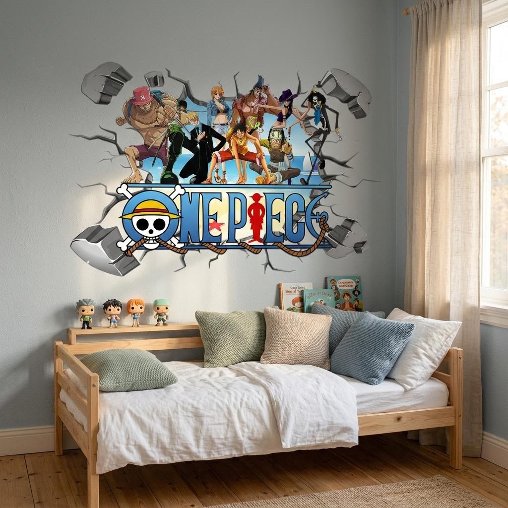 Adesivos de Parede 3D do Luffy - Baby Nursery Wall Decals avaliação e preço