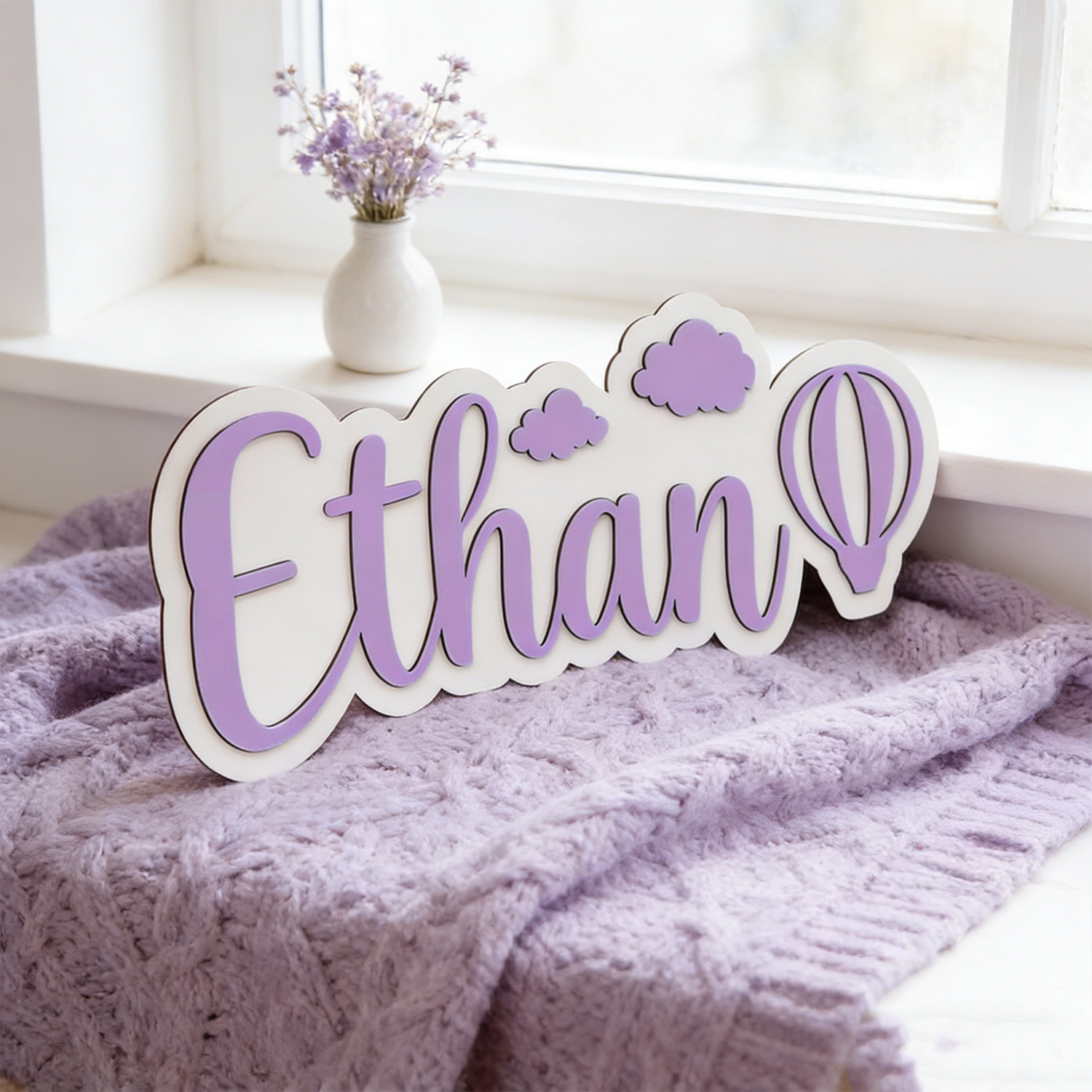 Placa de Quarto Personalizada  - Baby Nursery Name Sign avaliação e preço
