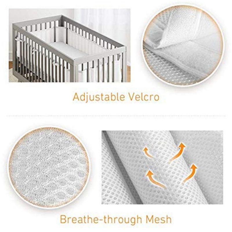 Crib Bumper for Baby Bed Fence - Baby Nursery Decor Girl avaliação e preço