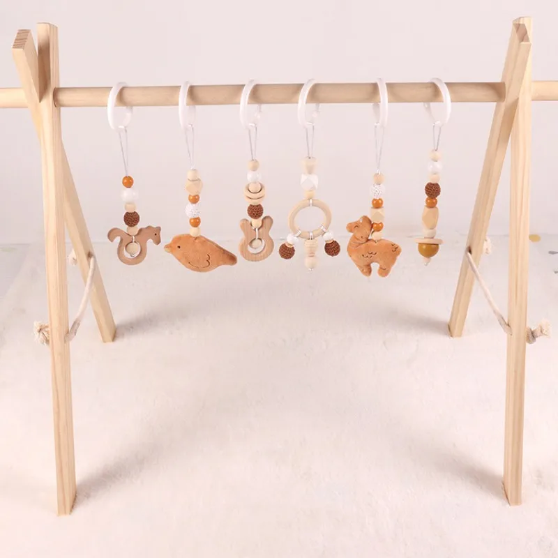 6 pçs de madeira brinquedos do - Baby Nursery Hospital avaliação e preço