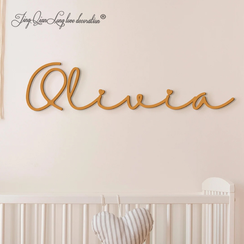 Placa de Nome de Bebê em Madei - Baby Nursery Name Sign avaliação e preço