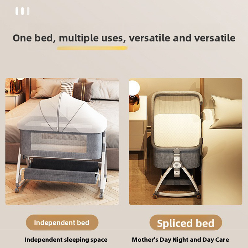 Berços para Bebês 3 em 1, Cama - Bassinet Bedside Sleeper avaliação e preço
