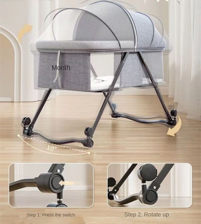 Capa de berço portátil com mos - Bassinet Bedside Sleeper avaliação e preço