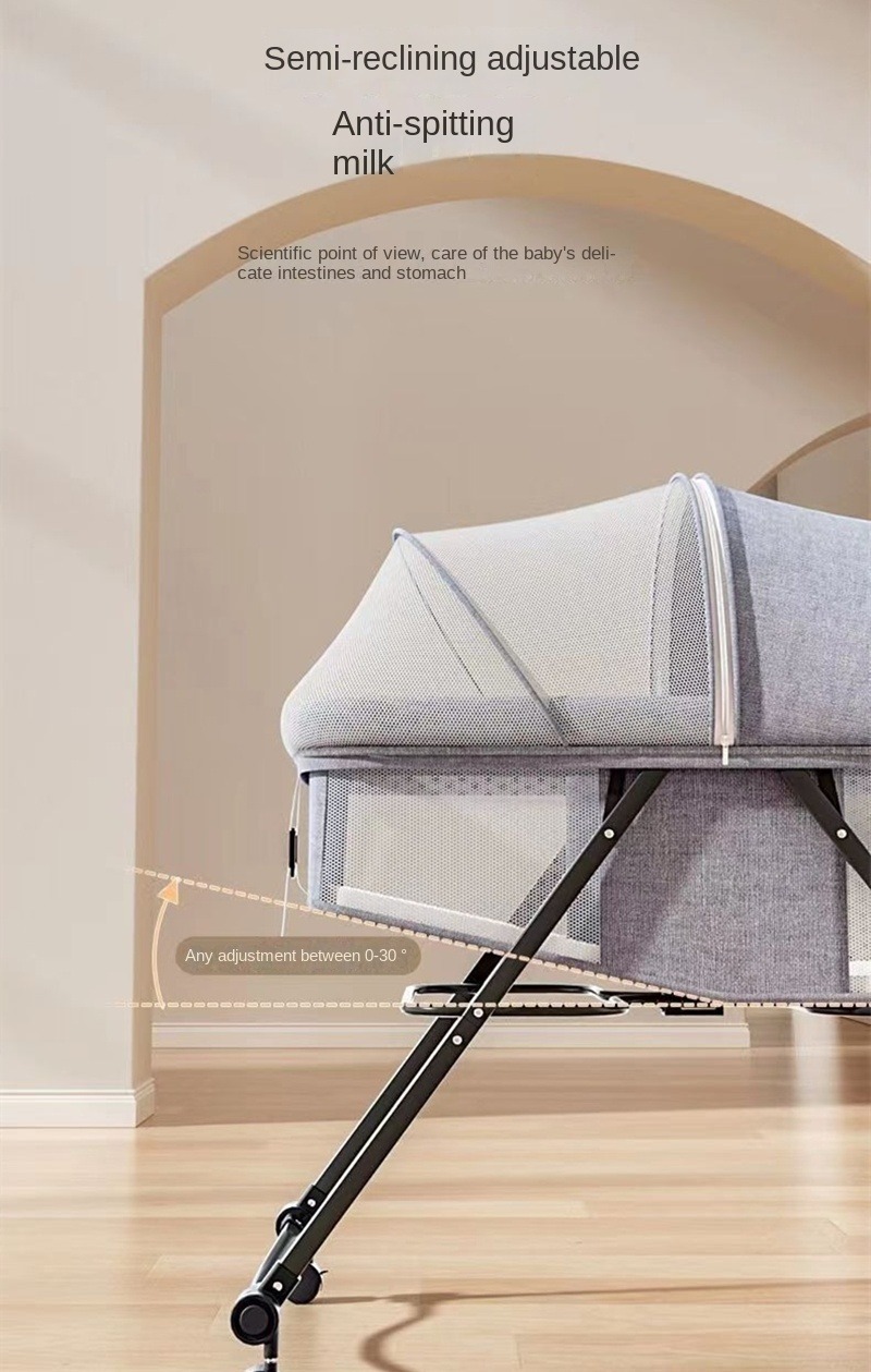 Capa de berço portátil com mos - Bassinet Bedside Sleeper avaliação e preço