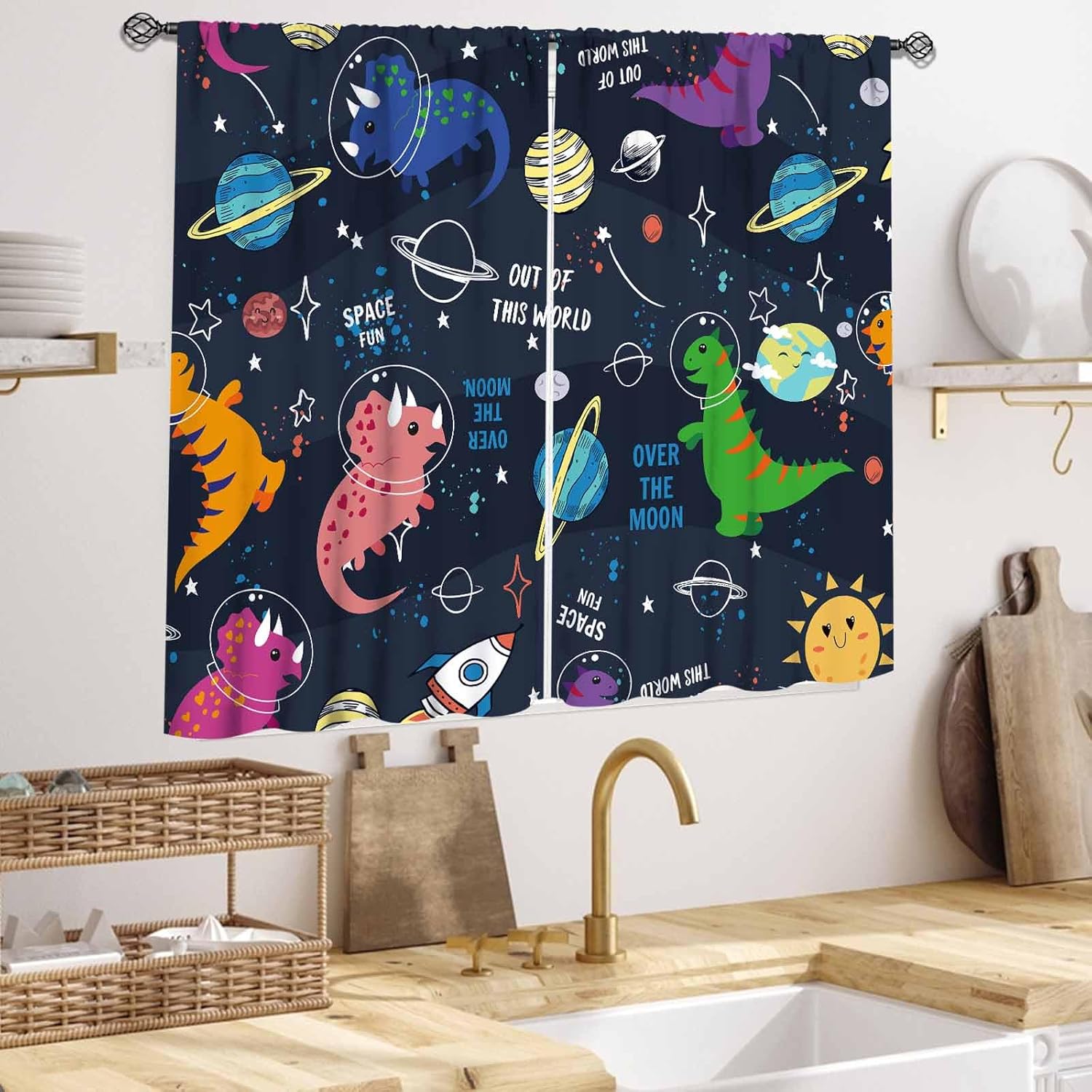 Cortinas de dinossauro para qu - Baby Nursery Animal Theme avaliação e preço