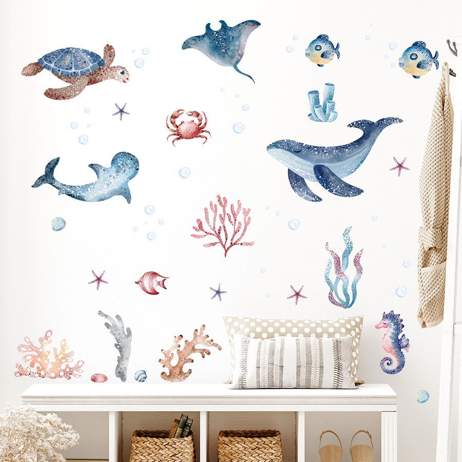 Adesivo de parede Sea Turtle S - Baby Nursery Under The Sea avaliação e preço