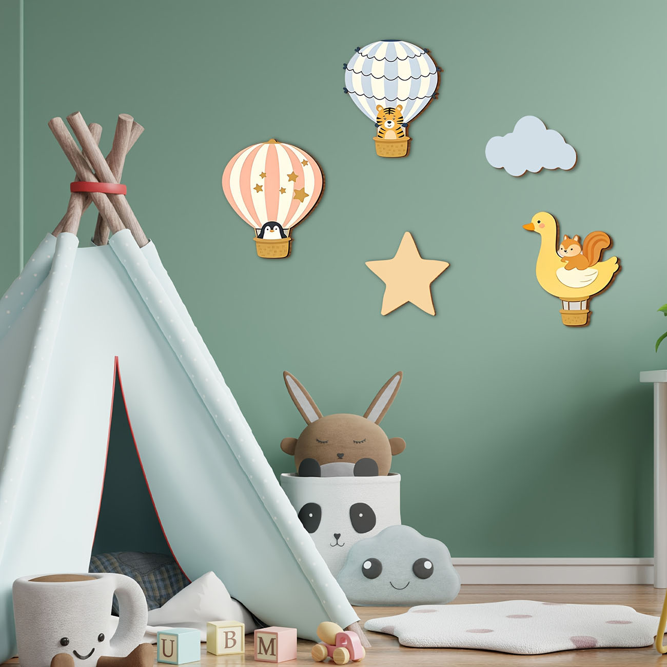 5 Peças de Adesivos de Parede  - Baby Nursery Wall Decals avaliação e preço
