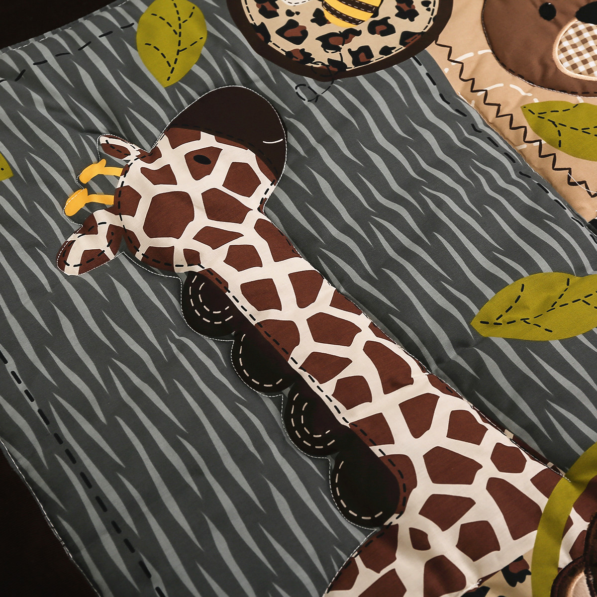 3 pçs bordado bebê recém-nasci - Baby Nursery Animal Theme avaliação e preço